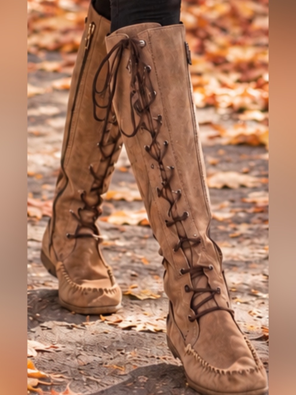 FRYE Alex Lace-Up Moccasin Tall Boots – Women’s Size 6.5 great condition!